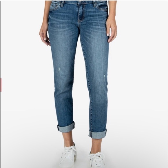 Kut from the Kloth Boyfriend distressed jeans - Picture 1 of 9